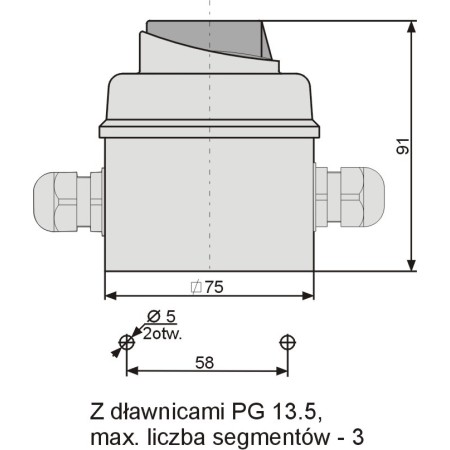 Łącznik krzywkowy ŁUK 12A